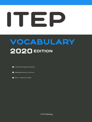 cover image of iTEP (International Test of English Proficiency) Vocabulary 2020 Edition